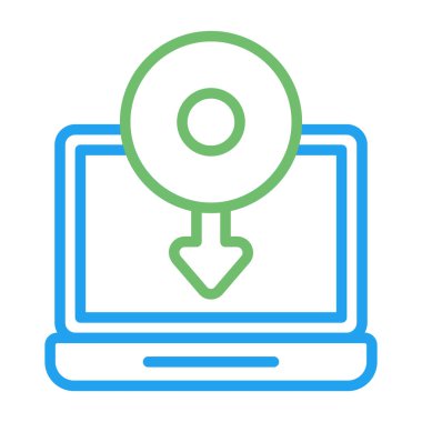 İndir. Web simgesi basit illüstrasyon