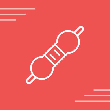 Uzun gölgeli beyaz çizgi bebek şişe ikonu. Beslenme şişesi işareti. Süt şişesi işareti. vektör illüstrasyonu