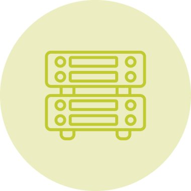 sunucu web simgesi vektör illüstrasyonu