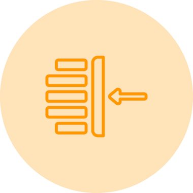 Tek izole edilmiş simgenin vektör illüstrasyonu