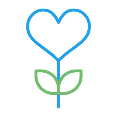 beautiful flower vector line icon