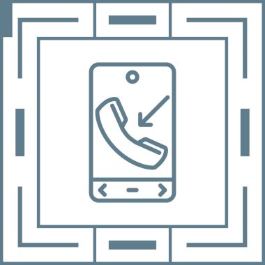 - Telefon. Web simgesi basit illüstrasyon