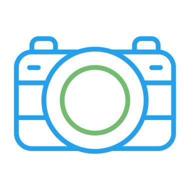 Kamera. Web simgesi basit illüstrasyon