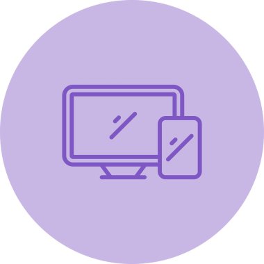 Bilgisayar. Web simgesi basit illüstrasyon