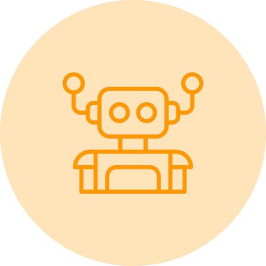 robot web simgesi vektör illüstrasyonu