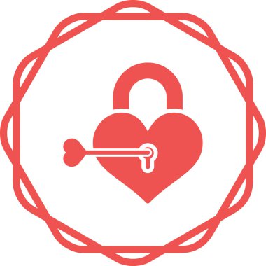 Modern aşk simgesinin vektör çizimi