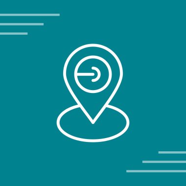 konum pin simgesi vektör illüstrasyon tasarımı