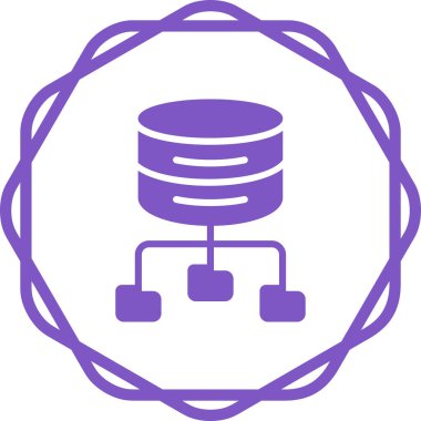 veritabanı simgesi, vektör resimleme