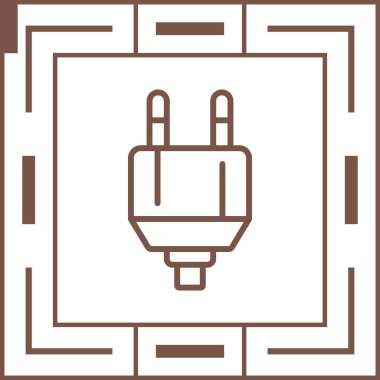 Fiş. Web simgesi basit illüstrasyon