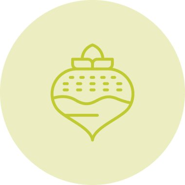 Çin fenerinin eşsiz vektör çizgisi simgesi