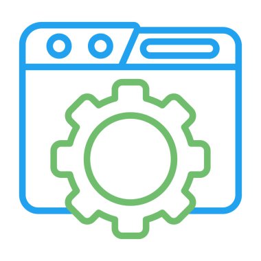 seo modern simgesinin vektör illüstrasyonu