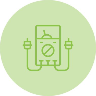 Çoklu metre web simgesi vektör illüstrasyonu