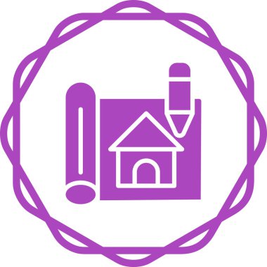 Fabrika. Web simgesi basit tasarım