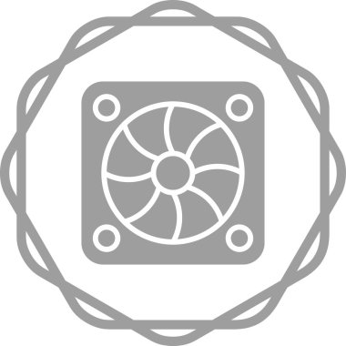 İzole edilmiş tek bir dişli simgesinin vektör çizimi