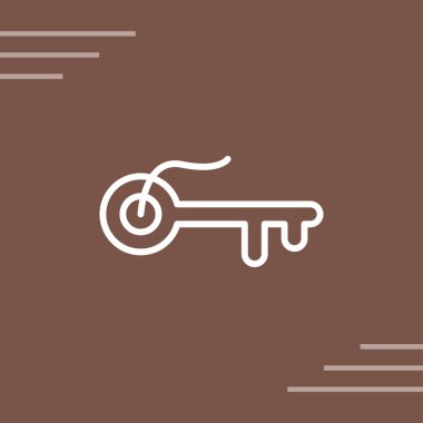 anahtar simgesi illüstrasyon izole vektör sembolü