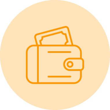 cüzdan ikonu vektör illüstrasyonu