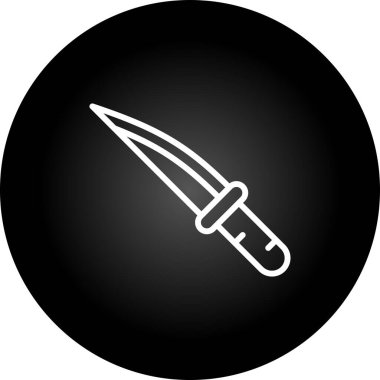 Bıçak simgesi, vektör illüstrasyonu