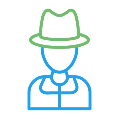 Şapka simgesi vektör illüstrasyonu