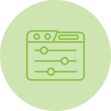 Eşsiz Vektör Satırı Simgesi