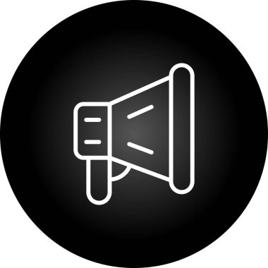 Moda Biçimli Sözcü Simgesi İzole Arkaplan