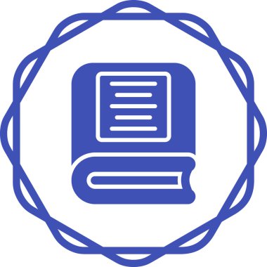 Kitap simgesinin vektör illüstrasyonu