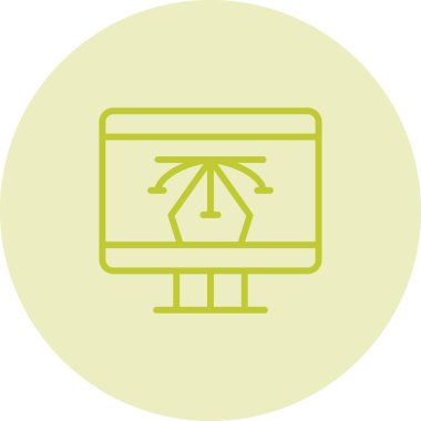 Benzersiz ağ ikonu vektör illüstrasyonu