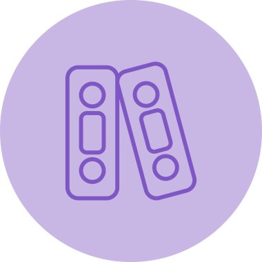 Haplar. Web simgesi basit illüstrasyon