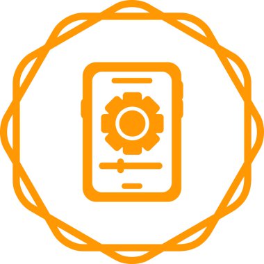 akıllı telefon web simgesi vektör çizimi