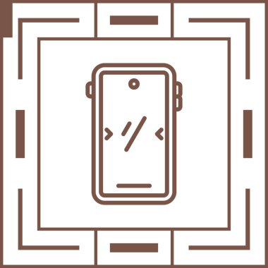 akıllı telefon web simgesi vektör çizimi