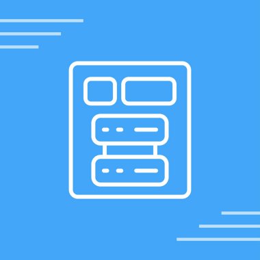 sunucu web simgesi vektör illüstrasyonu