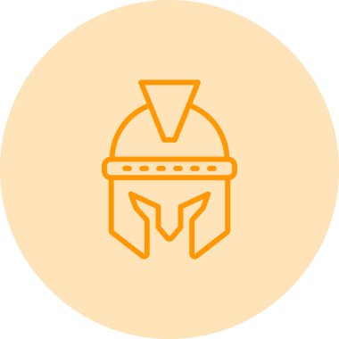 Kask simgesi vektör illüstrasyonu