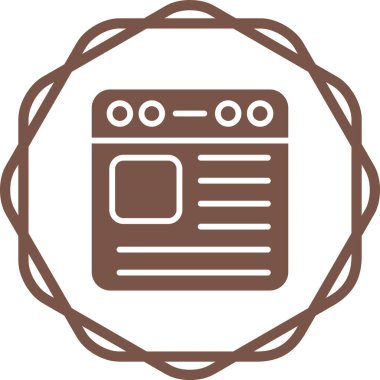 Web simgesi, vektör illüstrasyonu