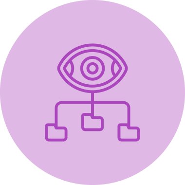 Göz simgesi, basit illüstrasyon