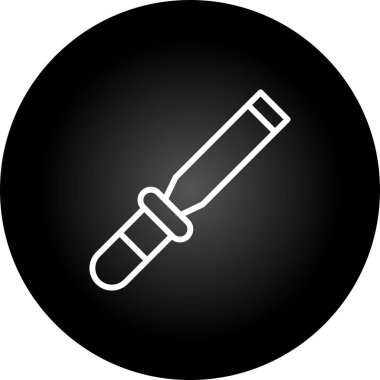 Çember içinde şırınga vektörü simgesi