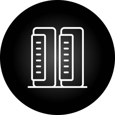 İki dizin simgesi, vektör illüstrasyonu