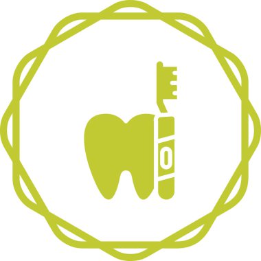 Bir çizgi ikonunda diş fırçası olan diş fırçası, vektör çizimi, vektör çizimi, dış plan. düzenlenebilir vuruş,