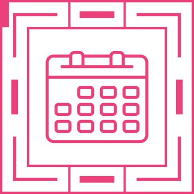 Takvim web simge vektör çizim