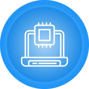 dizüstü bilgisayar simgesi web basit illüstrasyon