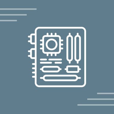 Modern simgenin vektör illüstrasyonu