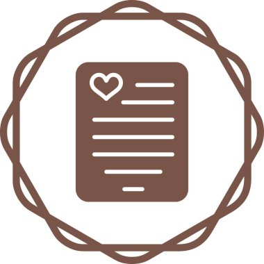 Kalp. Web simgesi basit tasarım