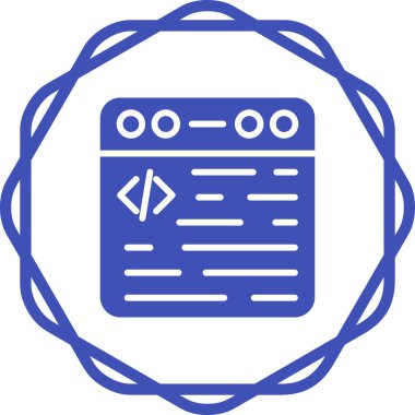 ana hat biçiminde programlama kodu simgesi