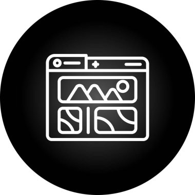 Gıda modern simgesinin vektör çizimi