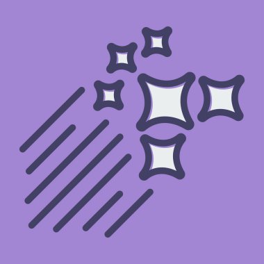 Tek bir izole yıldız simgesinin vektör çizimi