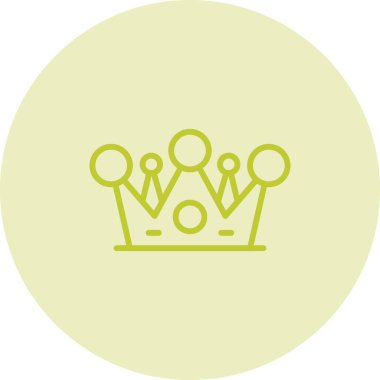 Taç simgesi, vektör illüstrasyonu