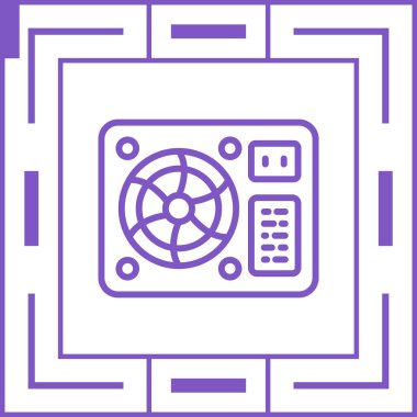 Bilgisayar. Web simgesi basit illüstrasyon