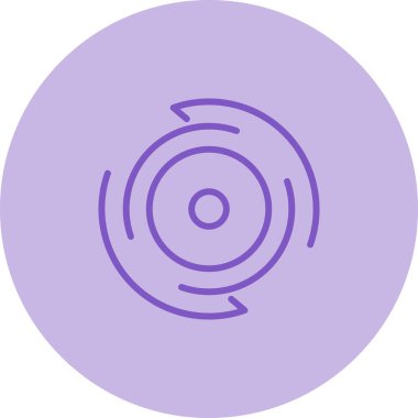 CD mi? Web simgesi basit illüstrasyon