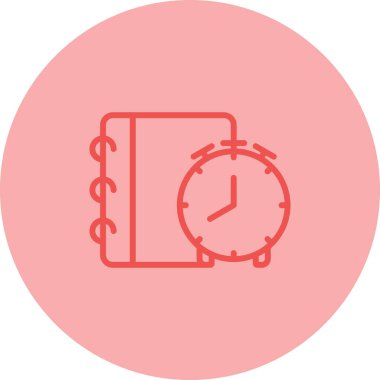 Zaman simgesi vektör illüstrasyonu