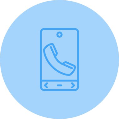 Telefon simgesi vektör illüstrasyonu