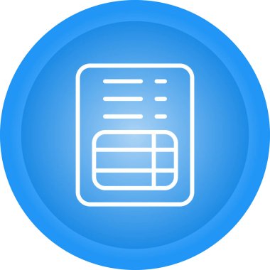 Dosya Faturası Web simgesi vektör illüstrasyonu