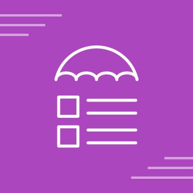 Risk Yönetimi web simgesi vektör çizimi